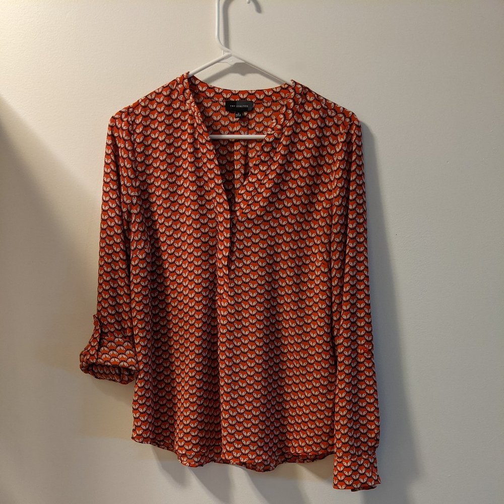 The Limited Popover Top - Fox Print